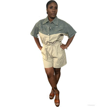 Load image into Gallery viewer, A Touch of Denim Romper
